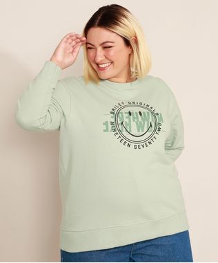 Blusao-de-Moletom-Plus-Size-Smiley-Decote-Redondo-Verde-Claro-9982641-Verde_Claro_1