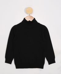 Blusa-Infantil-de-Trico-Manga-Longa-Gola-Alta-Preta-9797548-Preto_1