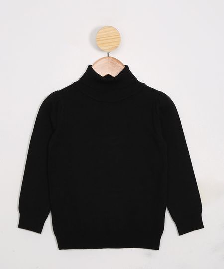 Blusa-Infantil-de-Trico-Manga-Longa-Gola-Alta-Preta-9797548-Preto_1