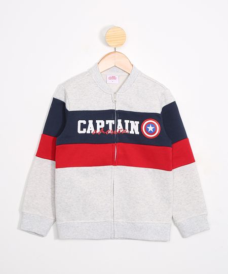 Jaqueta-Bomber-Infantil-em-Moletom-Capitao-America-Cinza-Mescla-Claro-9803184-Cinza_Mescla_Claro_1 Jaqueta-Bomber-Infantil-em-Moletom-Capitao-America-Cinza-Mescla-Claro-9803184-Cinza_Mescla_Claro_1