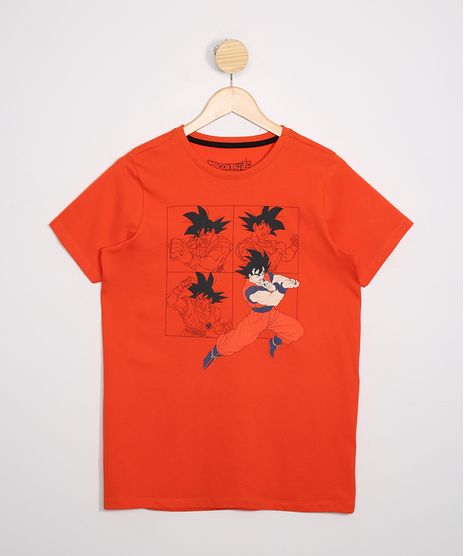 Camiseta-Juvenil-Goku-Dragon-Ball-Manga-Curta-Gola-Careca-Laranja-9969597-Laranja_1