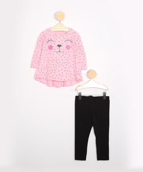 Conjunto-Infantil-Blusa-Estampada-de-Confete-Rosa---Calca-Legging-Preto-9988773-Preto_1