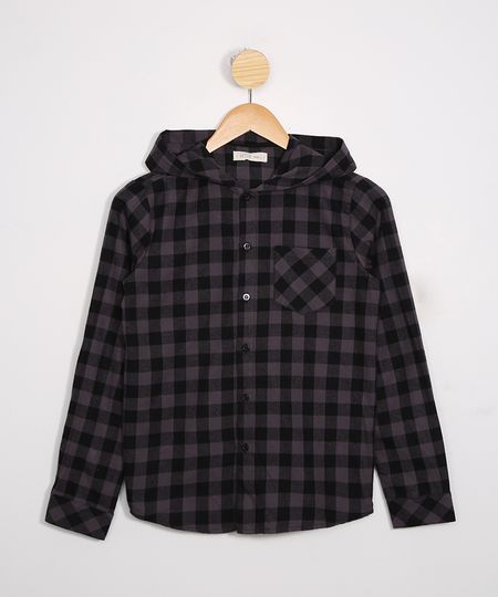 Camisa-Juvenil-de-Flanela-Estampada-Xadrez-com-Capuz-Chumbo-9807685-Chumbo_1 Camisa-Juvenil-de-Flanela-Estampada-Xadrez-com-Capuz-Chumbo-9807685-Chumbo_1