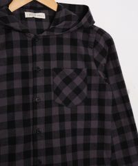 Camisa-Juvenil-de-Flanela-Estampada-Xadrez-com-Capuz-Chumbo-9807685-Chumbo_3