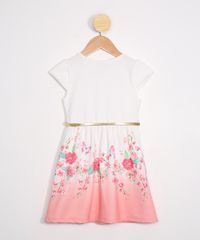 Vestido-Infantil-Estampado-Floral-Manga-Curta-com-Cinto-Metalizado-Off-White-9980653-Off_White_2