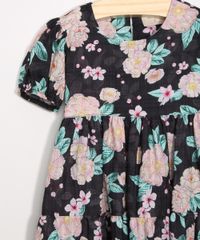Vestido-Infantil-Estampado-Floral-Manga-Bufante-Preto-9987118-Preto_4