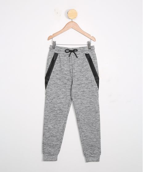 Calca-Infantil-Jogger-de-Moletom-com-Recortes-Cinza-Medio-9360681-Cinza_Medio_1