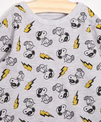 Pijama-Infantil-Estampado-de-Snoopy-Manga-Longa-Cinza-Mescla-9978441-Cinza_Mescla_3