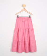 Saia-Infantil-Longa-de-Sarja-com-Linho-e-Recortes-Rosa-9979293-Rosa_1