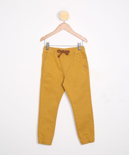 Calca-Infantil-Jogger-de-Sarja-com-Cordao-Mostarda-9988261-Mostarda_1 Calca-Infantil-Jogger-de-Sarja-com-Cordao-Mostarda-9988261-Mostarda_1