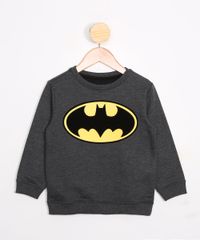 Blusao-Infantil-de-Moletom-Batman-Gola-Careca-Cinza-Mescla-Escuro-9988388-Cinza_Mescla_Escuro_1