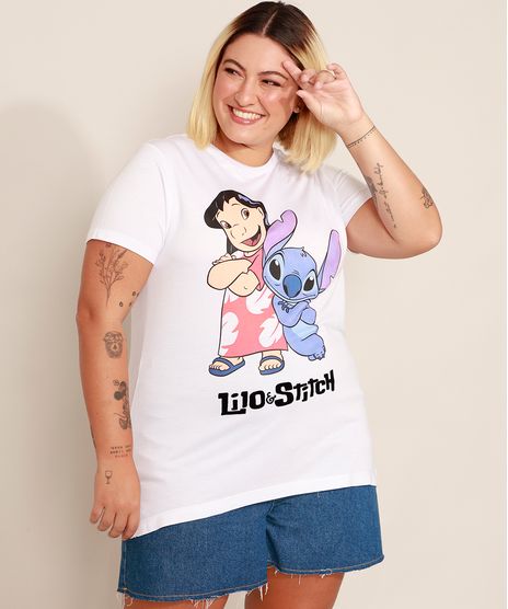 Camiseta-Plus-Size-Lilo-e-Stitch-Manga-Curta-Decote-Redondo-Branca-9988441-Branco_1