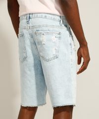 Bermuda-Slim-Jeans-Destroyed-Marmorizada-Azul-Claro-9981483-Azul_Claro_2
