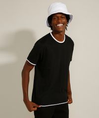 Camiseta-de-Algodao-com-Sobreposicao-Manga-Curta-Gola-Careca-Preta-9990789-Preto_1