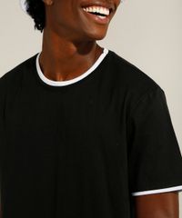 Camiseta-de-Algodao-com-Sobreposicao-Manga-Curta-Gola-Careca-Preta-9990789-Preto_4