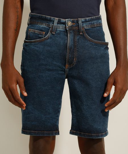 Bermuda-Slim-Jeans-Marmorizada-Azul-Escuro-9981440-Azul_Escuro_1 Bermuda-Slim-Jeans-Marmorizada-Azul-Escuro-9981440-Azul_Escuro_1