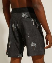 Bermuda-Surf-Estampada-de-Coqueiros-com-Bolso-Preta-9989993-Preto_2