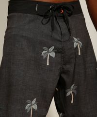 Bermuda-Surf-Estampada-de-Coqueiros-com-Bolso-Preta-9989993-Preto_4