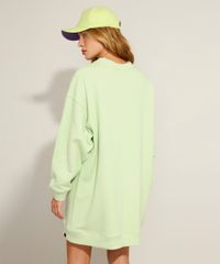 Vestido-Oversized-de-Moletom-Curto-Manga-Longa-Pantone-Verde-Claro-9985818-Verde_Claro_2