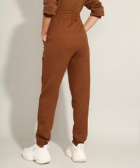 Calca-Jogger-de-Moletom-com-Cordao-e-Bolsos-Cintura-Super-Alta-Pantone-Marrom-9985816-Marrom_3