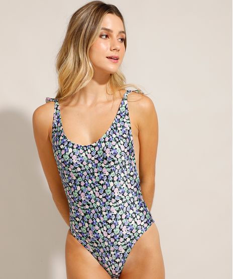 Maio-Body-Sem-Bojo-Estampado-Floral-com-Babados-Protecao-UV50--Preto-9990887-Preto_1