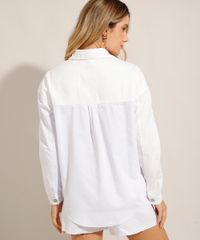 Camisa-de-Sarja-Manga-Longa-com-Bolsos-e-Barra-a-Fio-Off-White-9993774-Off_White_2