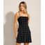 Vestido-Curto-Estampado-Grid-Alca-Fina-Decote-Reto-Preto-9963472-Preto_1
