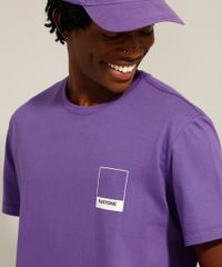 Camiseta-de-Algodao-Manga-Curta-Gola-Careca-Pantone-Roxa-9958968-Roxo_2