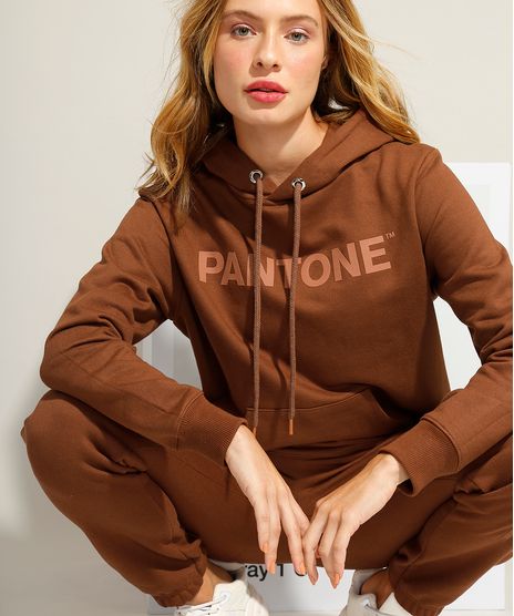 Blusao-de-Moletom-com-Capuz-e-Bolso-Canguru-Pantone-Marrom-9985955-Marrom_1