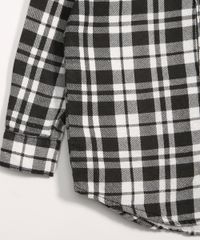 Camisa-Infantil-de-Flanela-Estampada-Xadrez-com-Bolsos-Preta-9987684-Preto_4