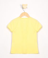 Blusa-Infantil-Lhama-com-Brilho-Manga-Curta-Decote-Redondo-Amarela-9988954-Amarelo_3