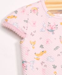 Body-Infantil-Texturizado-Estampado-de-Raposinhas-Manga-Curta-Decote-Redondo-Rosa-9991111-Rosa_3