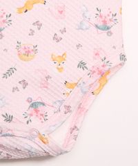 Body-Infantil-Texturizado-Estampado-de-Raposinhas-Manga-Curta-Decote-Redondo-Rosa-9991111-Rosa_4