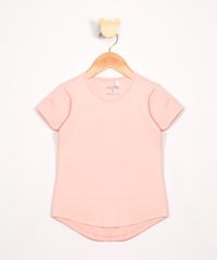 Blusa-Infantil-Basica-com-Brilho-Manga-Curta-Decote-Redondo-Rosa-Neon-9927683-Rosa_Neon_1