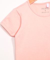 Blusa-Infantil-Basica-com-Brilho-Manga-Curta-Decote-Redondo-Rosa-Neon-9927683-Rosa_Neon_3