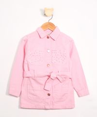 Parka-Infantil-de-Sarja-com-Bolsos-e-Tachas-Rosa-9989570-Rosa_1