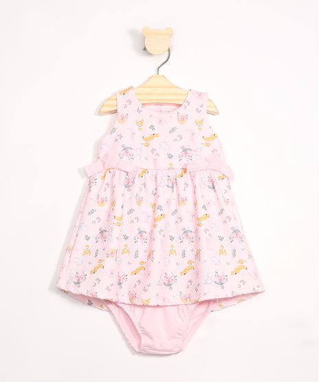 Vestido-Infantil-Estampado-Raposa-com-Babados---Calcinha-Rosa-9991113-Rosa_1
