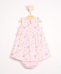 Vestido-Infantil-Estampado-Raposa-com-Babados---Calcinha-Rosa-9991113-Rosa_2