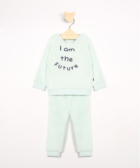 Conjunto-Infantil-de-Fleece-Blusao-com-Bordado---Calca-Jogger-Verde-Claro-9970956-Verde_Claro_1