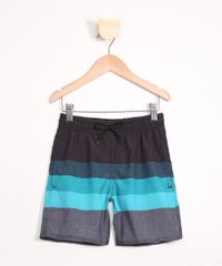 Bermuda-de-Surf-Infantil-Listrada-Preta-9986615-Preto_1