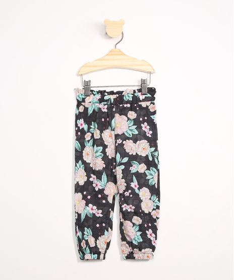 Calca-Infantil-Jogger-Estampada-Floral-com-Cordao-Preta-9987115-Preto_1