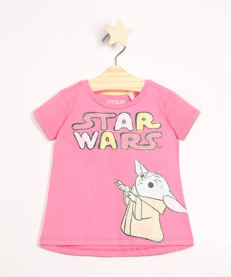 Blusa-Infantil-Star-Wars-Yoda-com-Brilho-Manga-Curta-Decote-Redondo-Pink-9988714-Pink_1