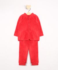 Conjunto-Infantil-de-Fleece-Blusao-Gola-Alta---Calca-Jogger-Vermelho-9972024-Vermelho_1