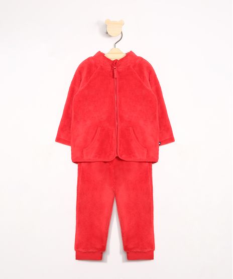 Conjunto-Infantil-de-Fleece-Blusao-Gola-Alta---Calca-Jogger-Vermelho-9972024-Vermelho_1