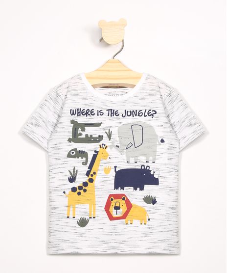 Camiseta-Infantil--Where-is-the-Jungle---Manga-Curta-Gola-Careca-Off-White-9977107-Off_White_1