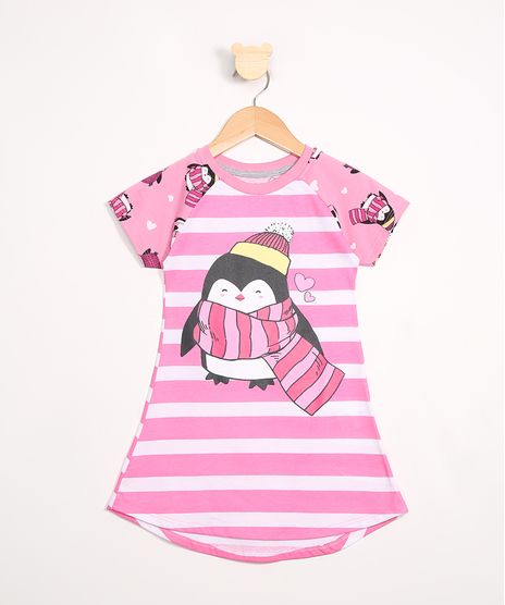 Camisola-Infantil-Raglan-Listrada-Manga-Curta-Decote-Redondo-Rosa-9978337-Rosa_1