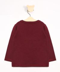 Camiseta-Infantil-Foca--Where-s-the-Little-Pinguim---Manga-Longa-Gola-Careca-Vinho-9977366-Vinho_3