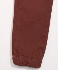 Calca-Infantil-Jogger-de-Sarja-com-Bolsos-Marrom-9988261-Marrom_4