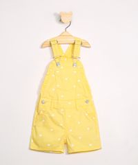 Jardineira-Infantil-com-Bolsos-Estampada-de-Coracoes-Amarela-9979627-Amarelo_1