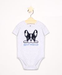 Body-Infantil-Bulldog-com-Bordado-Manga-Curta-Gola-Careca-Cinza-Mescla-9970954-Cinza_Mescla_1